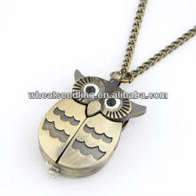 2013 Wholesale Owl Design Antique Brass Skeleton Sweater Chain10092276